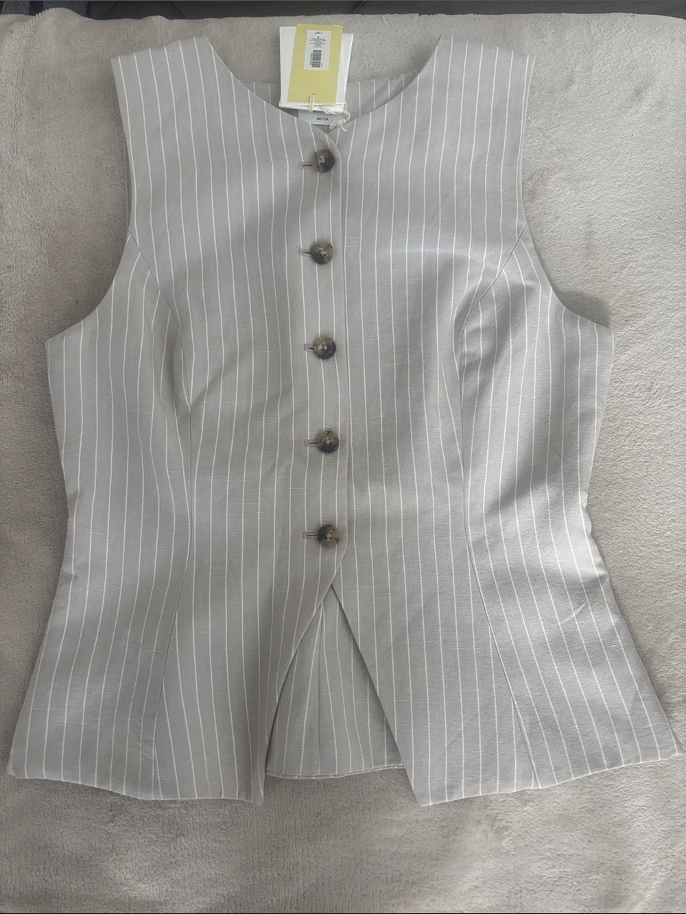 Aritzia Regal Vest CruiseLinen - Size 8